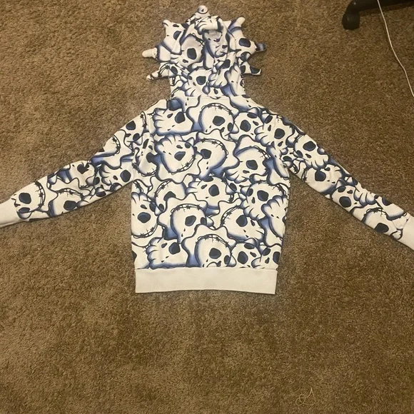 Glo Gang Blue Skull Hoodie